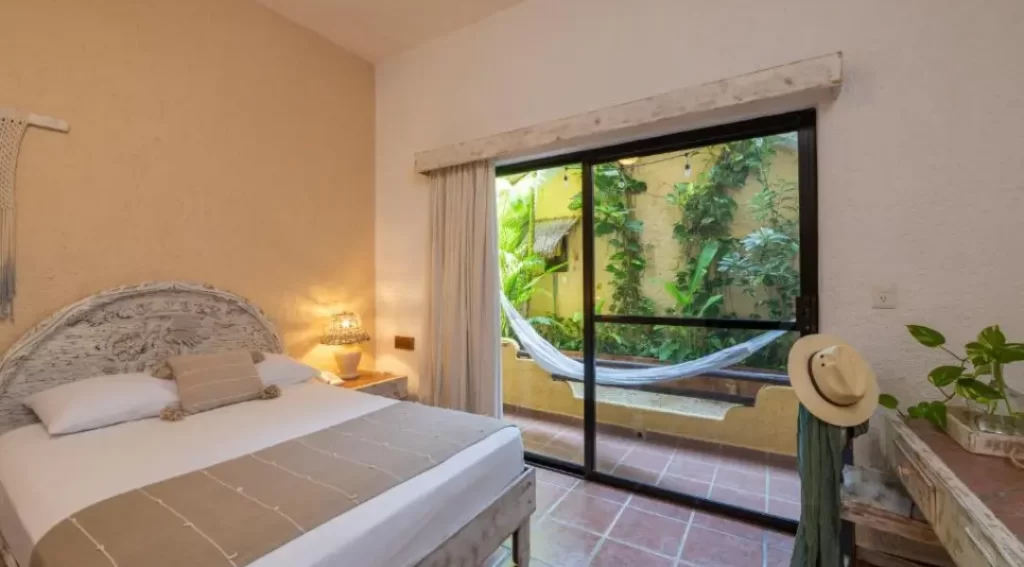 mexiko-cenoty-hotel-1 Hotel v Mexiku, pokoj.