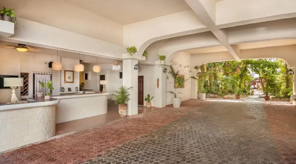 mexiko-cenoty-hotel-4 Hotel v Mexiku, recepce.